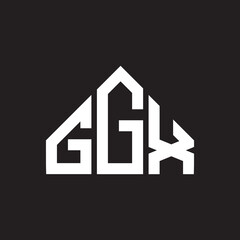 GGX letter logo design on Black background. GGX creative initials letter logo concept. GGX letter design. 