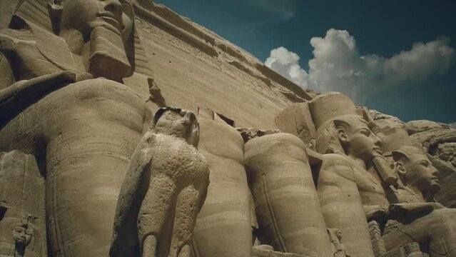 Abu Simbel are two massive rock-cut temples in the village of Abu Simbel &ndash; Temple of Ramesses, beloved by Amun, also known as Nubian Monuments are two massive rock temples at Abu Simbel