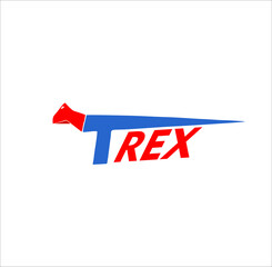simple logo icon trex