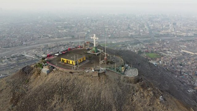 San Cristobal hill in Rimac district, Lima, Peru