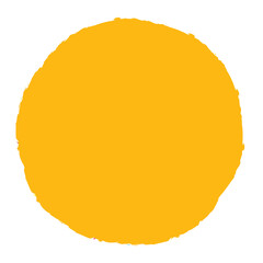 Random circles with hand drawn, free hand drawing effect. Concentric grungy, textured circle shape