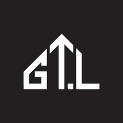 GTL letter logo design on Black background. GTL creative initials letter logo concept. GTL letter design. 

