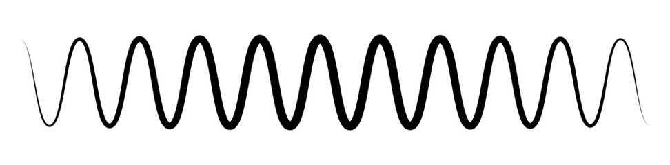 Wavy, waving line(s). Billowy, undulating zigzag, crisscross stripes - 495183973