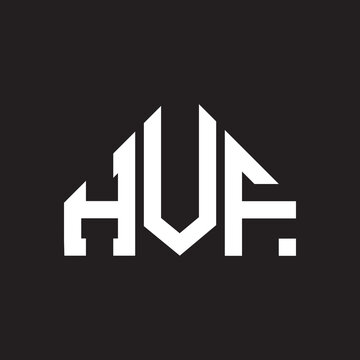 HVF letter logo design on black background. HVF  creative initials letter logo concept. HVF letter design.