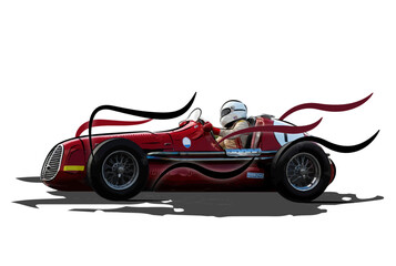 Fototapeta premium Red Racing Car