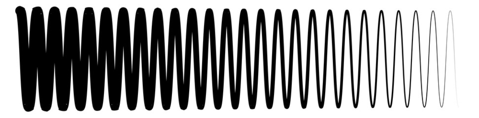 Wavy, waving line(s). Billowy, undulating zigzag, crisscross stripes - obrazy, fototapety, plakaty