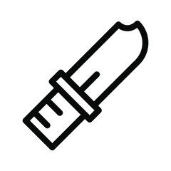 knife line icon illustration vector graphic
