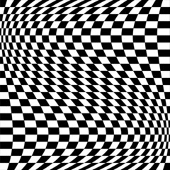 Checkered, squared pattern element. Race, racing, finishing line flag. Chessboard, checkerboard shape vector