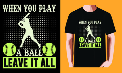 Shut up and catch it| Baseball T-shirt Design