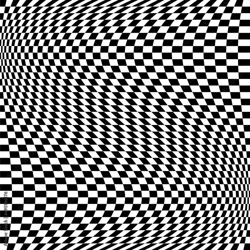 Aufkleber checkered, squared pattern element. race, racing, finishing line flag. chessboard, checkerboard shap