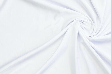Obraz premium White fabric texture that is white cloth surface background with beautiful soft blur pattern.
