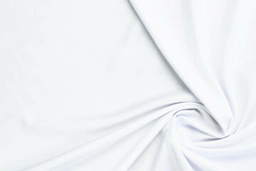 Fototapeta na wymiar White fabric texture that is white cloth surface background with beautiful soft blur pattern.