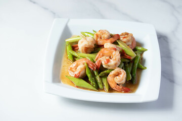 Stir Fried Prawns with Asparagus