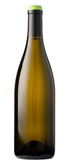White wine bottle isolated over white background