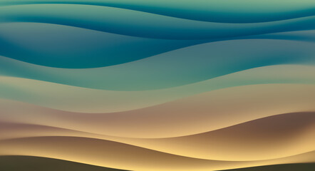 Waves Of Sea And Sand Color