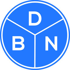 DBN letter logo design on white background. DBN  creative initials letter logo concept. DBN letter design.