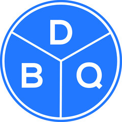 DBQ letter logo design on white background. DBQ  creative initials letter logo concept. DBQ letter design.