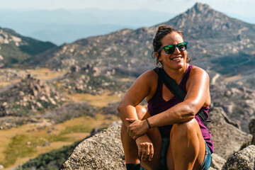woman on the mountain