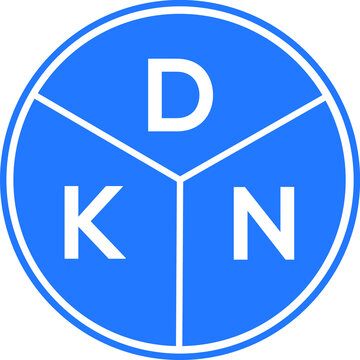 DKN letter logo design on white background. DKN  creative initials letter logo concept. DKN letter design.