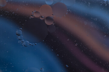 Colorful background with oil bubbles