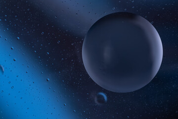 Abstract wallpaper with oil bubble