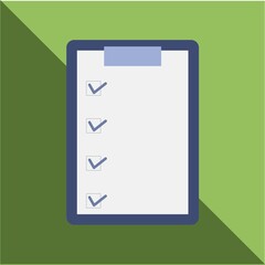 フラットデザインのバインダーアイコンのイラスト