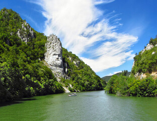 Danube river landscape, Romania
