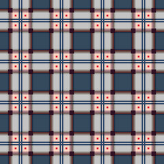 Japanese Square Plaid Vector Seamless Pattern