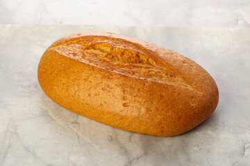 Homemade crust Bread loaf isolated