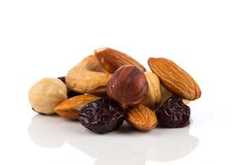 Mix nuts, dry fruits and grapes