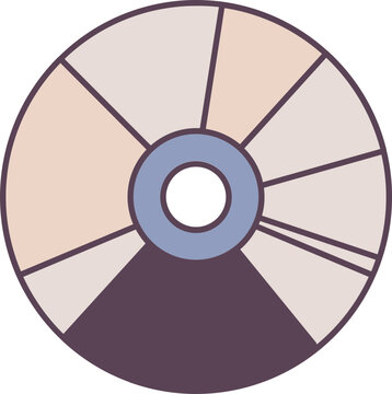 recommend clip art: CD Compact Disc Line Art Illustration