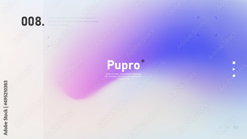 Wall mural purple blurred gradient background design. modern bright wallpaper with colorful gradient shapes
