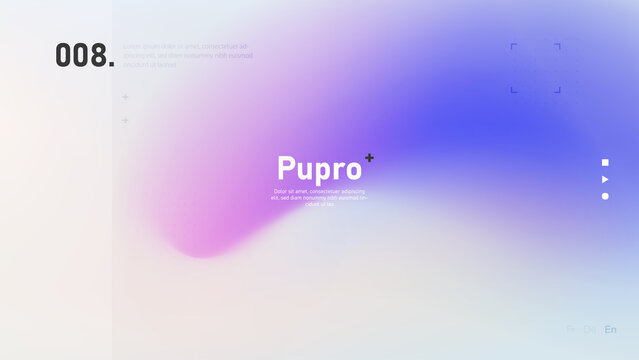 Purple blurred gradient background design. Modern bright wallpaper with colorful gradient shapes