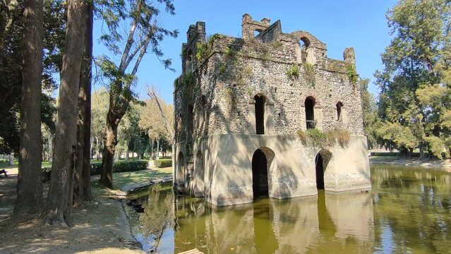 Napoli &ndash; Panoramica del Castello di Gondar alla Mostra d'Oltremare