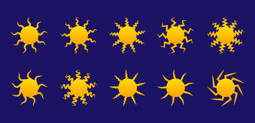 Collection of bundles different sun