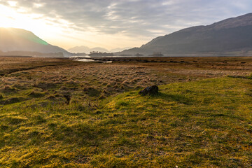 Past Glencoe at sundown