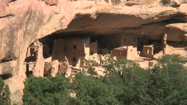 Colorado, USA, June 25, 2013: Video footage of the Cliff Palace at Mesa Verde in Colorado,USA.