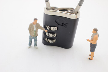 a  master key encoding. Image use for background security system, hack,