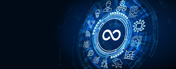 Modern business development, reuse design and renewable material resources. Sustainable strategic approach to waste disposal and maintaining a clean environment. 3d illustration