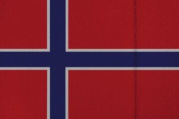 Obraz premium Patriotic wooden background in colors of national flag. Norway