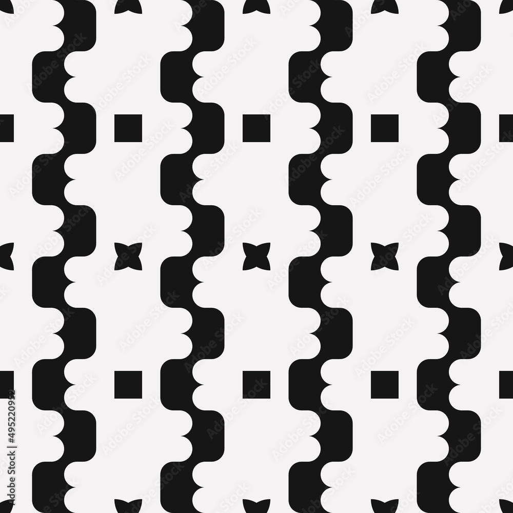 Poster simple vertical black and white pattern.