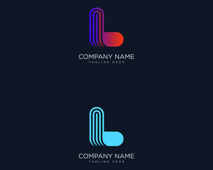 l logo in the creative letter style
