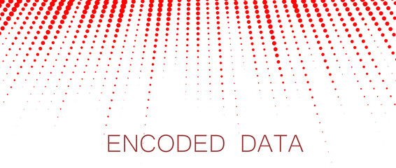 The code of the background matrix falling from the top. Vector particle pattern. Data transfer.