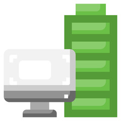 COMPUTER flat icon,linear,outline,graphic,illustration