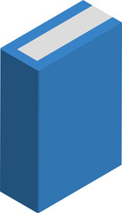 Book isometric icons. Books isometric 3d icon