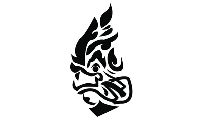 Logo.head serpent pattern graphics.design idea and concept think creativity.