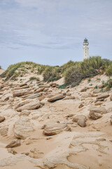 Faro de Trafalgar, Costa de la Luz, Andalusien, Leuchtturm