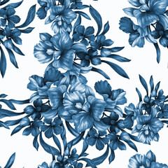 Beautiful seamless pattern with floral background 