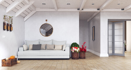 modern living interior.