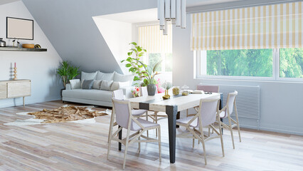 modern living interior.